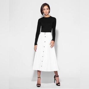 Aleeza Paris Jack Skirt in White Size Large